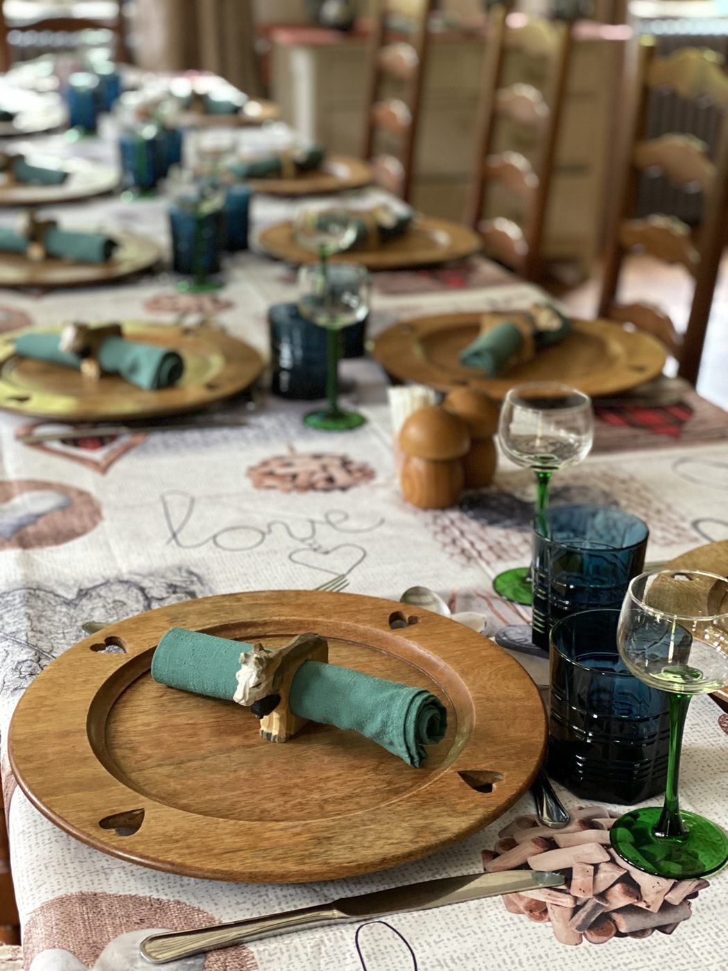 Plat servi à la table d'hôtes de Serge